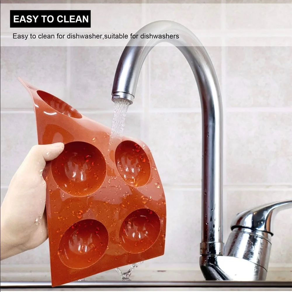 Silicone Mold for Chocolate Bomb,‎ Circle Baking Molds Large 2.7